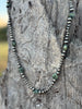 Silver Beads Turquoise Flats Beaded Necklace by Wild Junkie