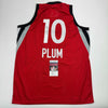 Autographed/Signed Kelsey Plum Las Vegas Red Basketball Jersey JSA COA