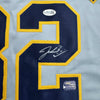 Framed Autographed/Signed Jacob Misiorowski 35x39 Milwaukee Grey Baseball Jersey JSA COA by Hall of Fame Sports Memorabilia