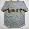 Autographed/Signed Jacob Misiorowski Milwaukee Grey Baseball Jersey JSA COA by Hall of Fame Sports Memorabilia