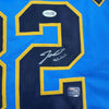 Framed Autographed/Signed Jacob Misiorowski 35x39 Milwaukee Blue Baseball Jersey JSA COA by Hall of Fame Sports Memorabilia