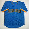 Autographed/Signed Jacob Misiorowski Milwaukee Blue Baseball Jersey JSA COA by Hall of Fame Sports Memorabilia