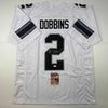 Autographed/Signed JK J.K. Dobbins Ohio State White Alternate College Football Jersey JSA COA