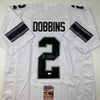 Autographed/Signed JK J.K. Dobbins Ohio State White Alternate College Football Jersey JSA COA