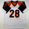 Autographed/Signed Joe Mixon Cincinnati White Football Jersey JSA COA by Hall of Fame Sports Memorabilia