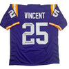 Autographed/Signed Justin Vincent LSU Purple College Football Jersey Beckett BAS COA by Hall of Fame Sports Memorabilia