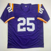 Autographed/Signed Justin Vincent LSU Purple College Football Jersey Beckett BAS COA by Hall of Fame Sports Memorabilia