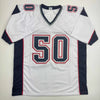 Autographed/Signed Rob Ninkovich "2x SB Champ" New England White Football Jersey Beckett BAS COA by Hall of Fame Sports Memorabilia