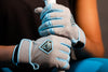 Resilient Championship Fastpitch Batting gloves - Grey and Angel Blue