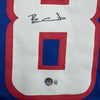 Autographed/Signed Ben Coates New England Blue Football Jersey Beckett BAS COA by Hall of Fame Sports Memorabilia