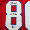 Autographed/Signed Irving Fryar New England Red Football Jersey JSA COA by Hall of Fame Sports Memorabilia