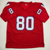 Autographed/Signed Irving Fryar New England Red Football Jersey JSA COA by Hall of Fame Sports Memorabilia