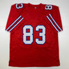 Autographed/Signed Andre Reed HOF 14 Buffalo Red Football Jersey JSA COA
