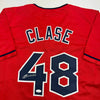 Autographed/Signed Emmanuel Clase Cleveland Red Baseball Jersey JSA COA by Hall of Fame Sports Memorabilia