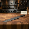 Handmade Twisted Damascus Chef Knife Blade Blank Gyuto Style for Custom Knife Making by JW SteelCrafts