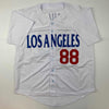 Autographed/Signed Vin Scully Los Angeles LA White Baseball Jersey PSA/DNA COA