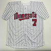 Autographed/Signed Joe Mauer Minnesota Pinstripe Baseball Jersey Beckett BAS COA