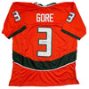 Autographed/Signed Frank Gore Miami Orange Football Jersey JSA COA by Hall of Fame Sports Memorabilia
