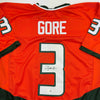 Autographed/Signed Frank Gore Miami Orange Football Jersey JSA COA by Hall of Fame Sports Memorabilia