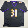 Autographed/Signed Jamal Lewis Baltimore Black Football Jersey Beckett BAS COA by Hall of Fame Sports Memorabilia