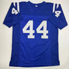 Autographed/Signed Dallas Clark Indianapolis Blue Football Jersey JSA COA by Hall of Fame Sports Memorabilia