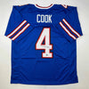 Autographed/Signed James Cook Buffalo Blue Football Jersey Beckett BAS COA by Hall of Fame Sports Memorabilia