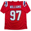 Autographed/Signed Milton Williams New England Red Football Jersey Beckett BAS COA by Hall of Fame Sports Memorabilia