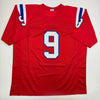 Autographed/Signed Kayshon Boutte New England Red Football Jersey Beckett BAS COA by Hall of Fame Sports Memorabilia