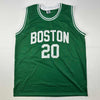 Autographed/Signed Ray Allen Boston Green Basketball Jersey Beckett BAS COA
