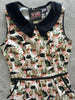 Cats & Plants Collared Dress - Plus Sizes only by Retrolicious