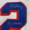 Autographed/Signed Stephane Matteau 94 Champs New York White Hockey Jersey JSA COA