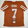 Autographed/Signed Isaiah Bond Texas Orange College Football Jersey JSA COA by Hall of Fame Sports Memorabilia