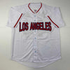 Autographed/Signed Reggie Jackson California Los Angeles White Baseball Jersey JSA COA