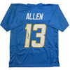 Autographed/Signed Keenan Allen Los Angeles LA Powder Blue Football Jersey Beckett BAS COA by Hall of Fame Sports Memorabilia