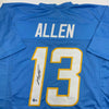 Autographed/Signed Keenan Allen Los Angeles LA Powder Blue Football Jersey Beckett BAS COA by Hall of Fame Sports Memorabilia