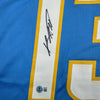 Autographed/Signed Keenan Allen Los Angeles LA Powder Blue Football Jersey Beckett BAS COA by Hall of Fame Sports Memorabilia