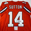 Autographed/Signed Courtland Sutton Denver Retro Orange Football Jersey PSA/DNA COA
