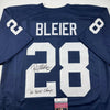 Autographed/Signed Rocky Bleier 66 Nat'l Champs Notre Dame Blue College Football Jersey JSA COA by Hall of Fame Sports Memorabilia
