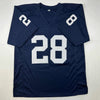 Autographed/Signed Rocky Bleier 66 Nat'l Champs Notre Dame Blue College Football Jersey JSA COA by Hall of Fame Sports Memorabilia