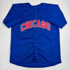 Autographed/Signed Kerry Wood 98 ROY Chicago Blue Baseball Jersey Beckett BAS COA