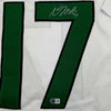 Framed Autographed/Signed Davante Adams 35x39 New York White Football Jersey Beckett BAS COA