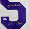 Autographed/Signed YA Y.A. Tittle Inscribed Geaux Tigers LSU White College Football Jersey JSA COA
