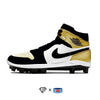 "Gold Toe" Jordan 1 Retro Cleats