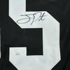 Framed Autographed/Signed Joey Porter Sr. 35x39 Pittsburgh Black Football Jersey JSA COA #2