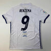 Autographed/Signed Karim Benzema Real Madrid 2016-17 White Soccer Jersey Beckett BAS COA by Hall of Fame Sports Memorabilia