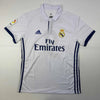 Autographed/Signed Karim Benzema Real Madrid 2016-17 White Soccer Jersey Beckett BAS COA by Hall of Fame Sports Memorabilia
