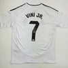 Autographed/Signed Vini Vinicius Jr. #7 Real Madrid White Soccer Jersey Beckett BAS COA