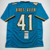 Autographed/Signed Josh Hines-Allen Jacksonville Teal Football Jersey JSA COA