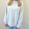 Ash Oversized French Terry Mockneck by Ivy + Cloth