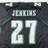 Autographed/Signed Malcolm Jenkins Philadelphia Black Football Jersey Beckett BAS COA